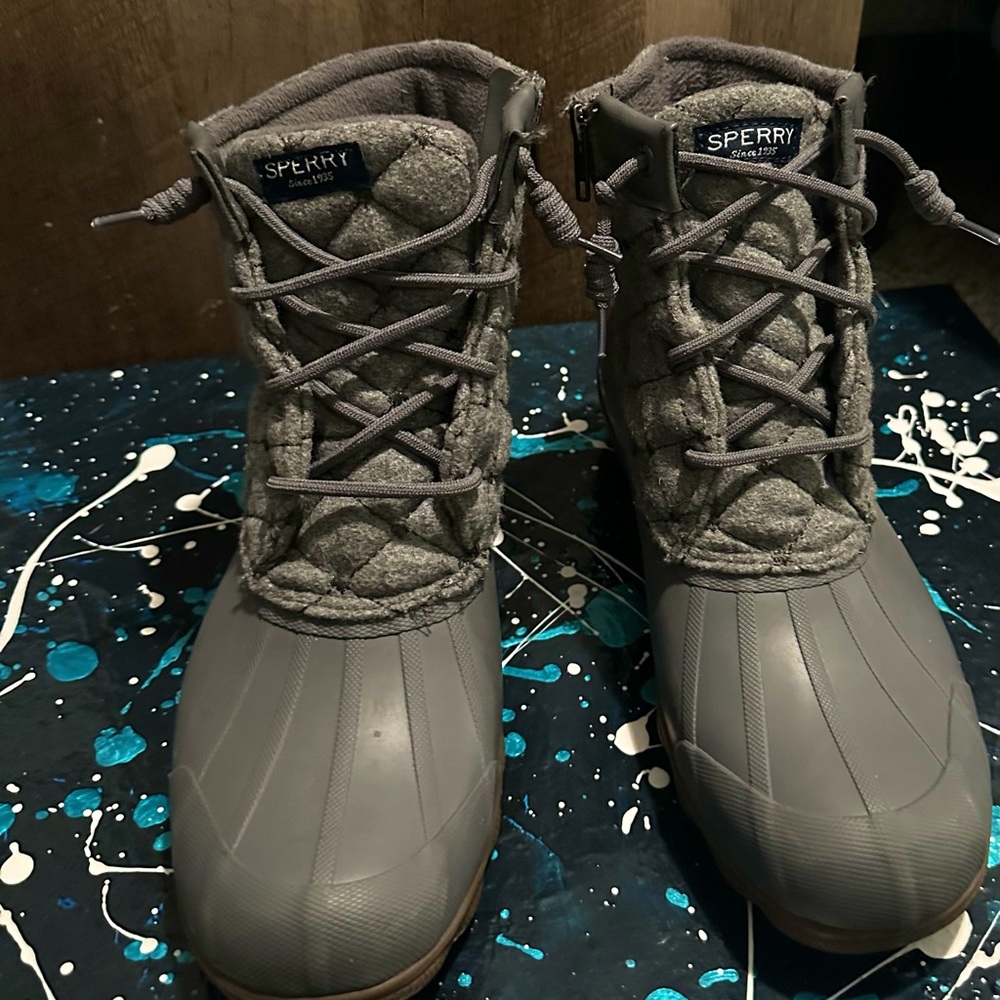 Sperry quilted duck boots